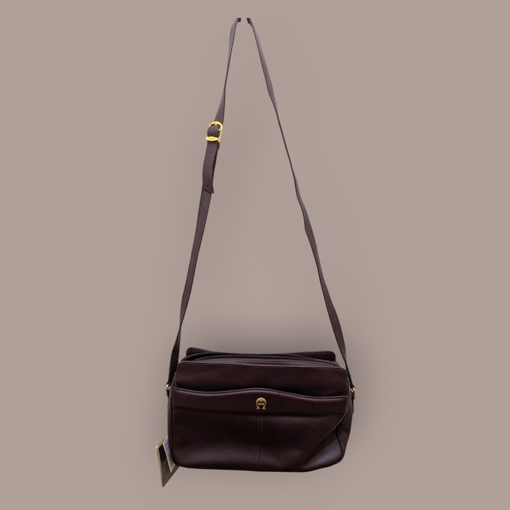 Classic Brown Leather Crossbody Bag